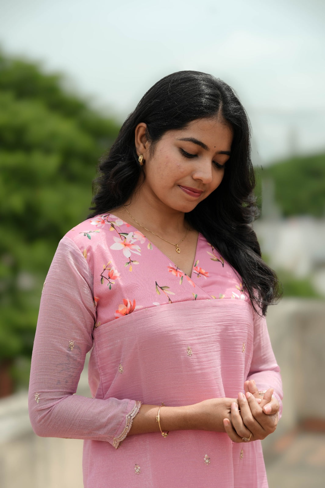 Nila - Pink Bloom Kurta
