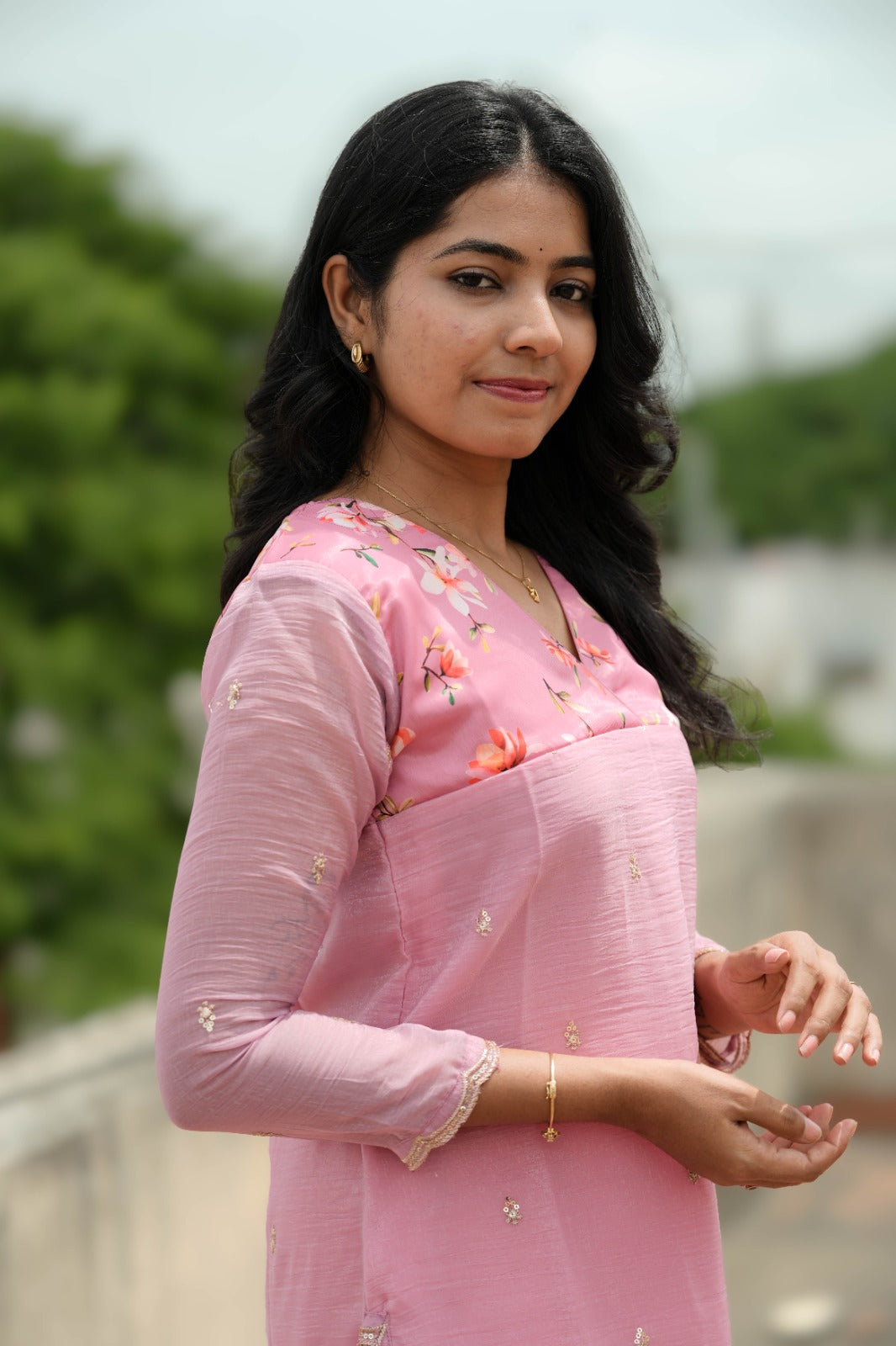 Nila - Pink Bloom Kurta
