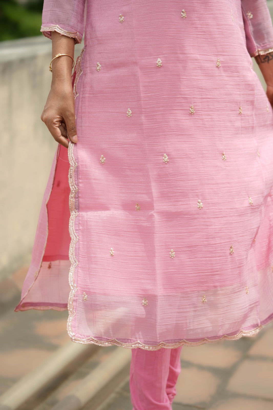 Nila - Pink Bloom Kurta
