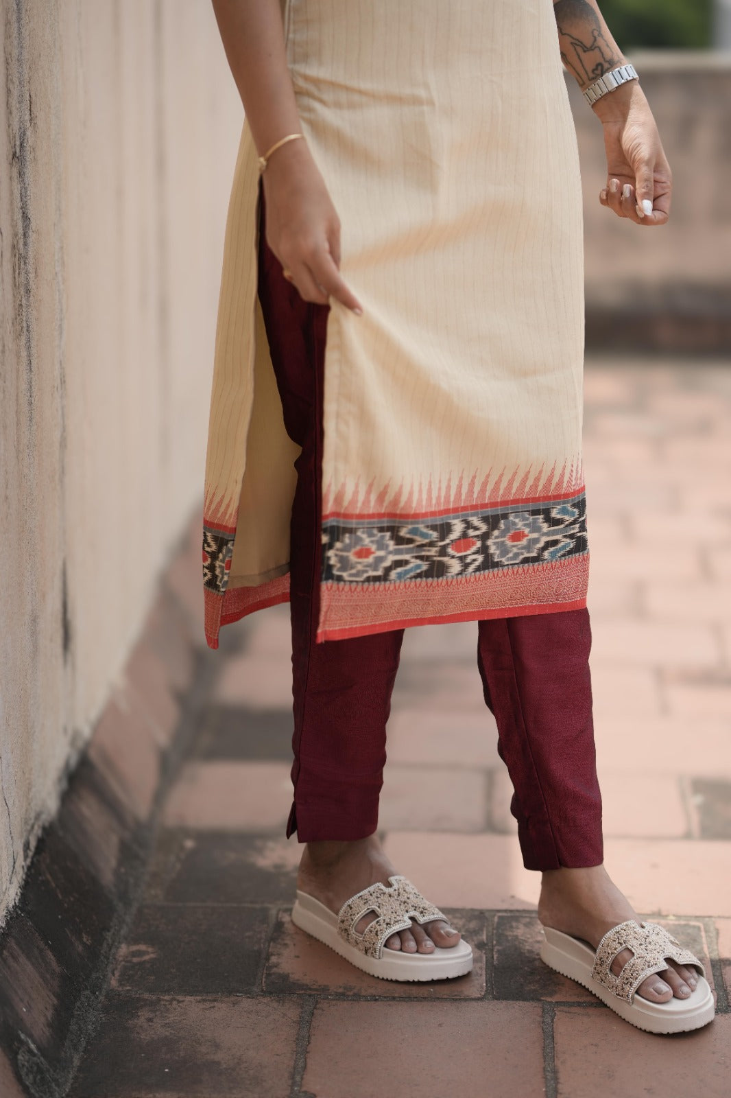 Mithra Ivory Heritage Kurta