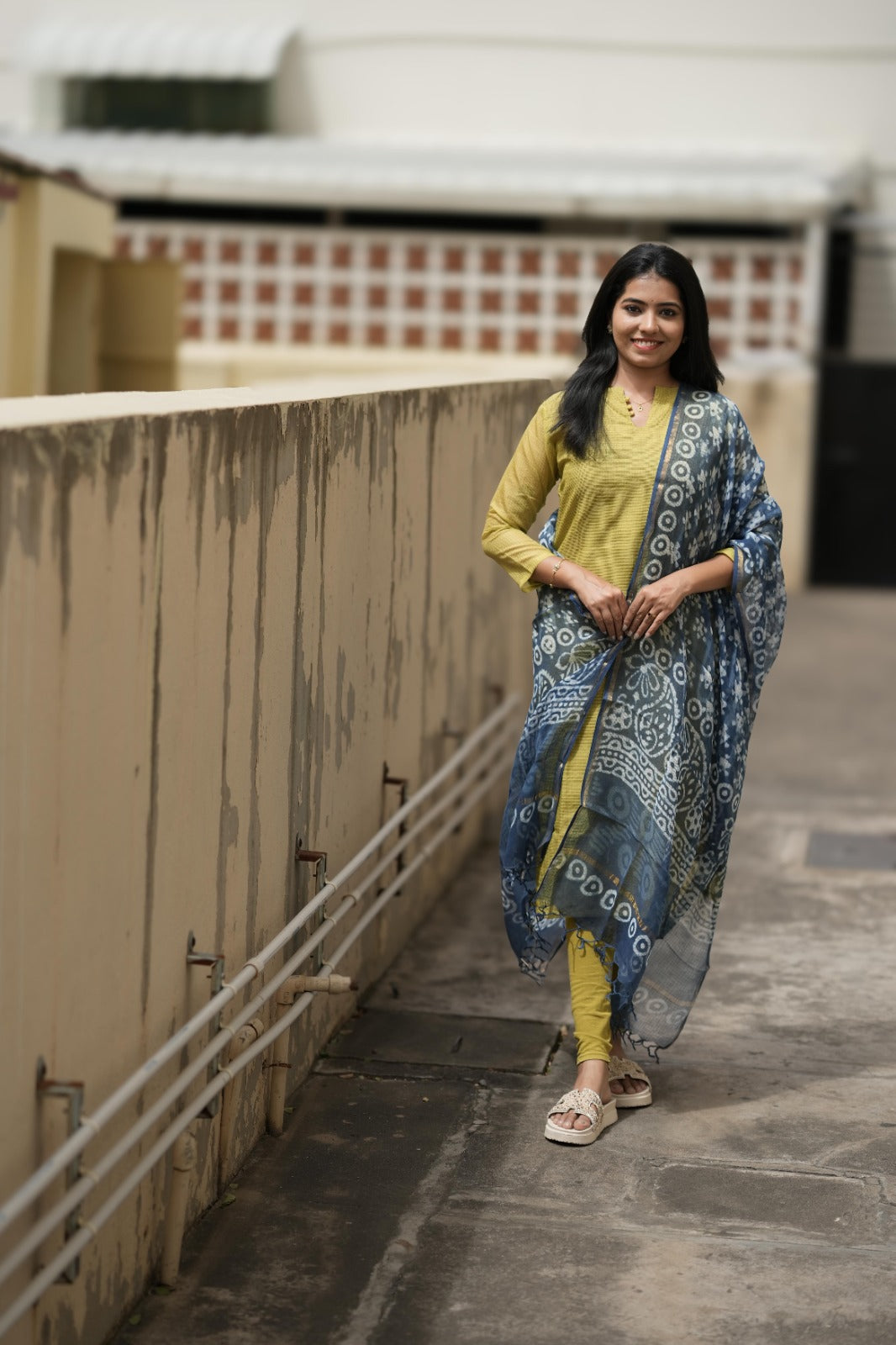 Ishani Moss Kurta & Duppatta