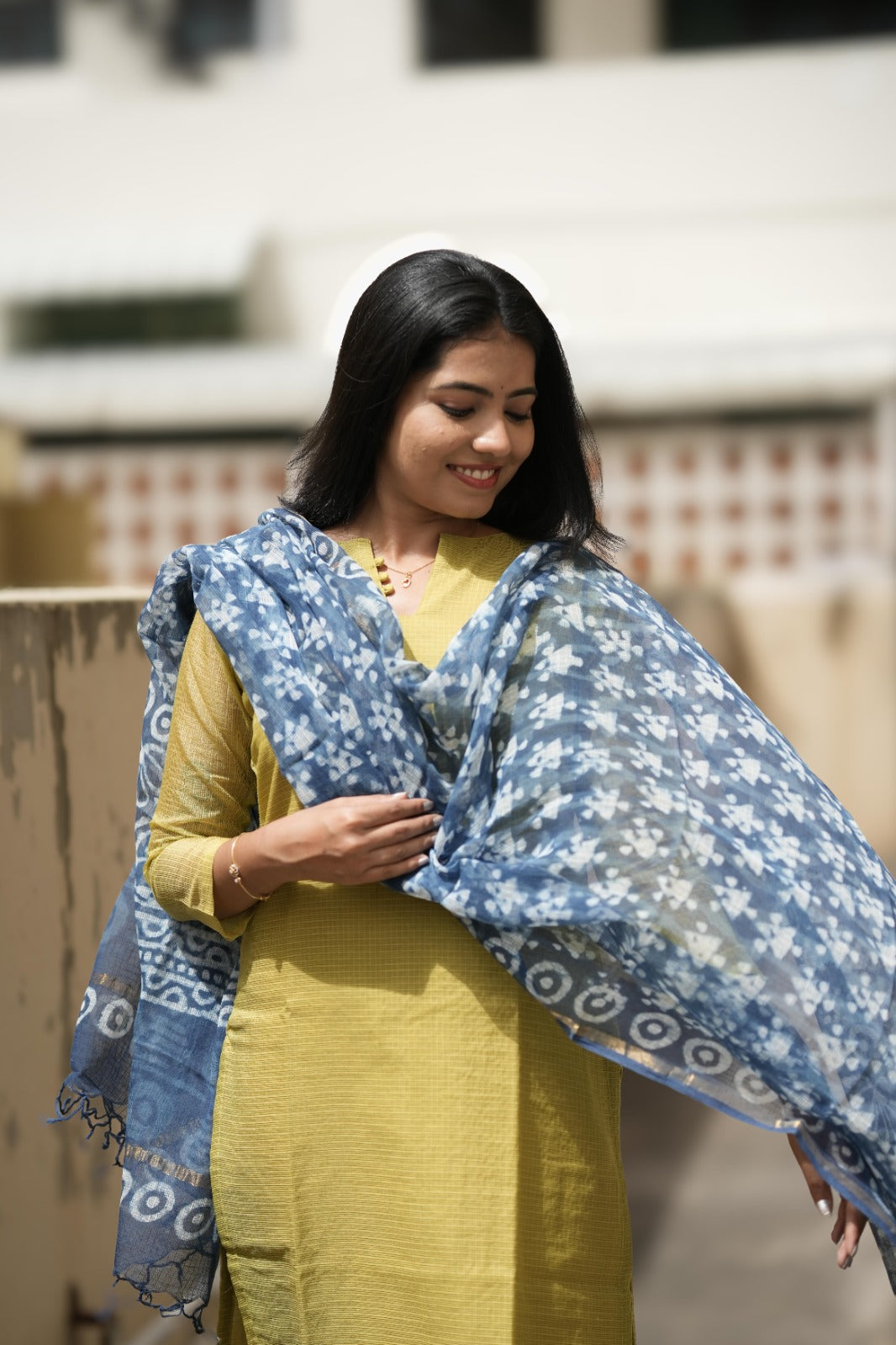 Ishani Moss Kurta & Duppatta