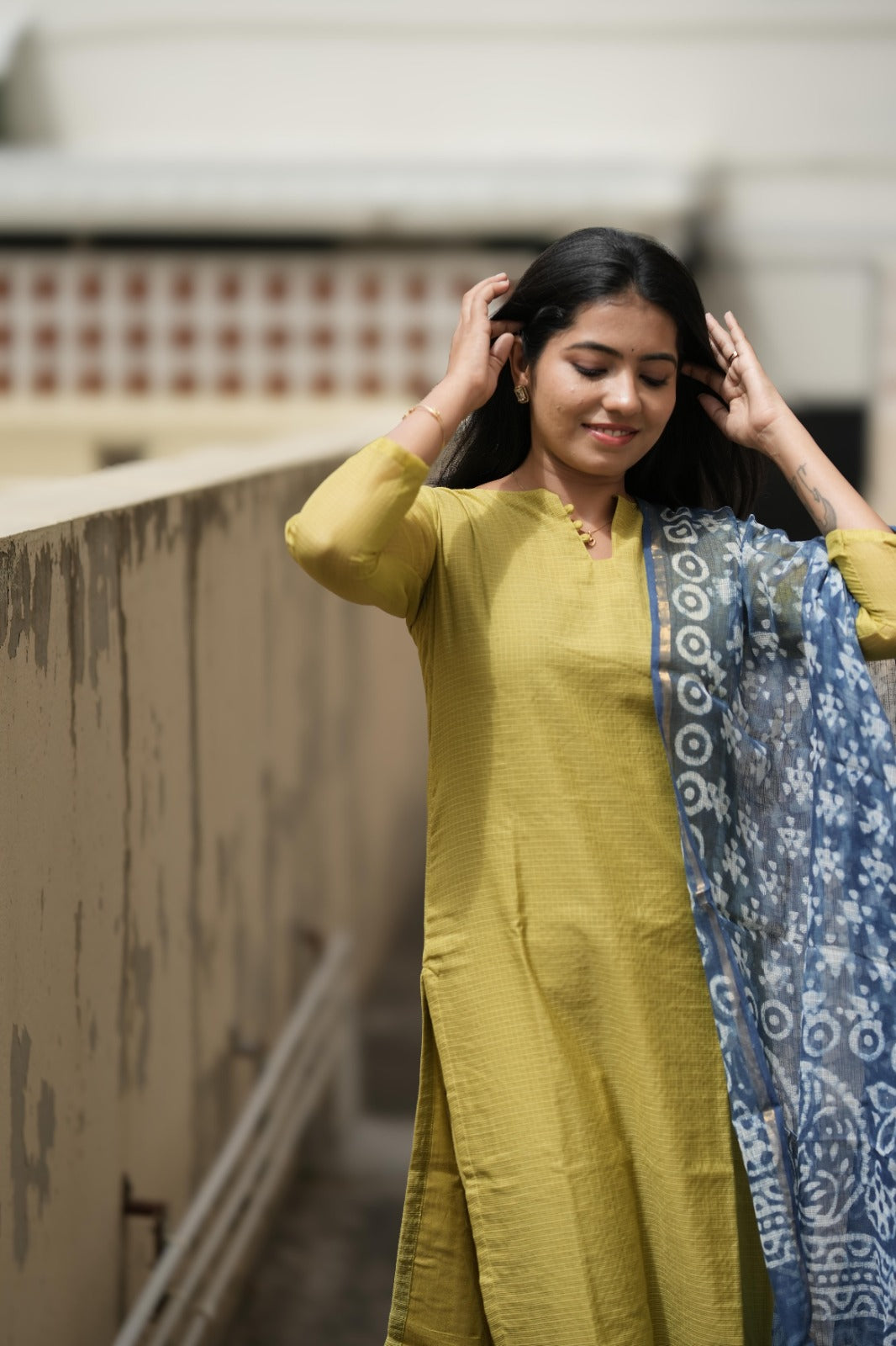Ishani Moss Kurta & Duppatta