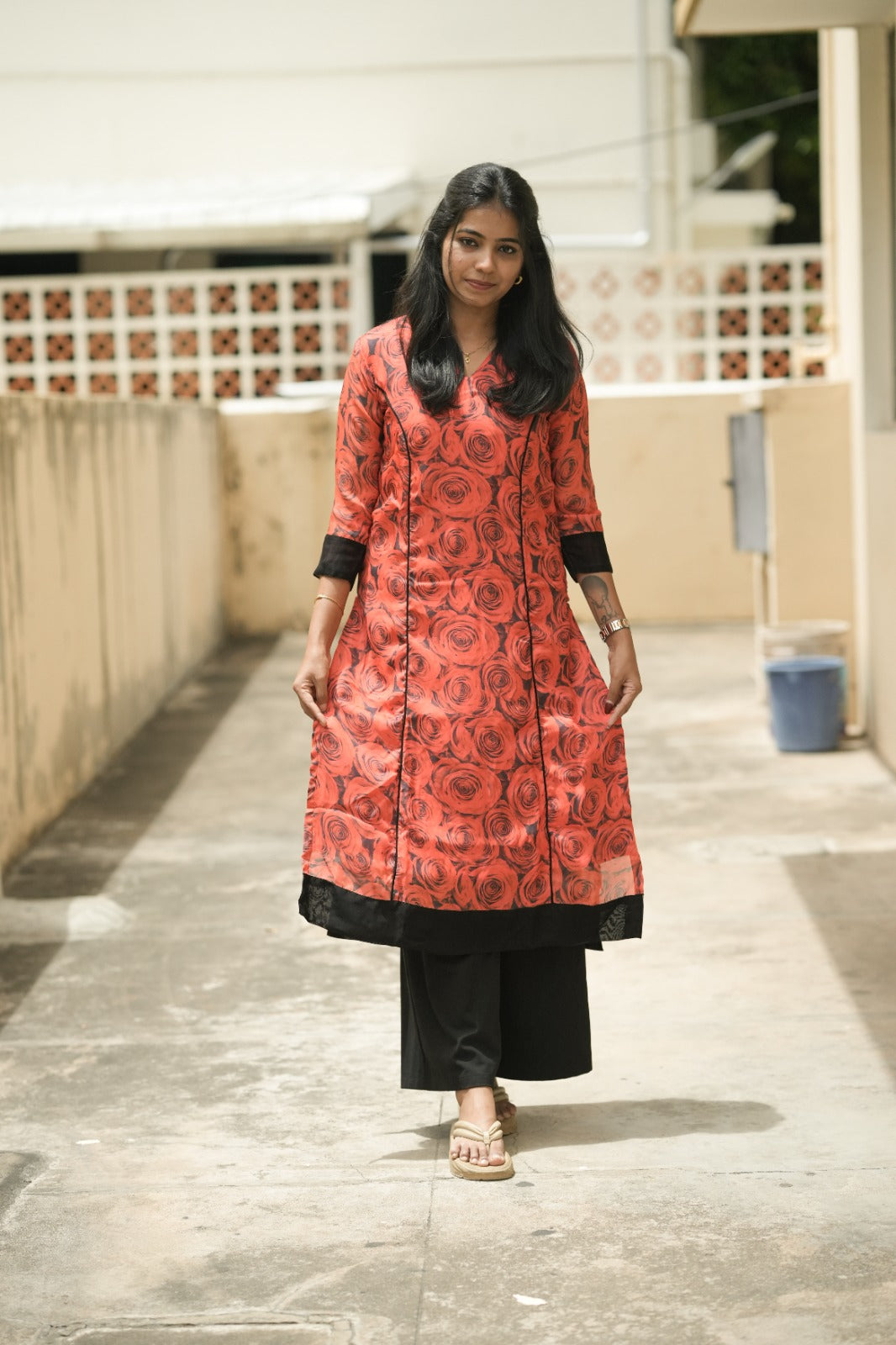 Crimson Rose Kurta