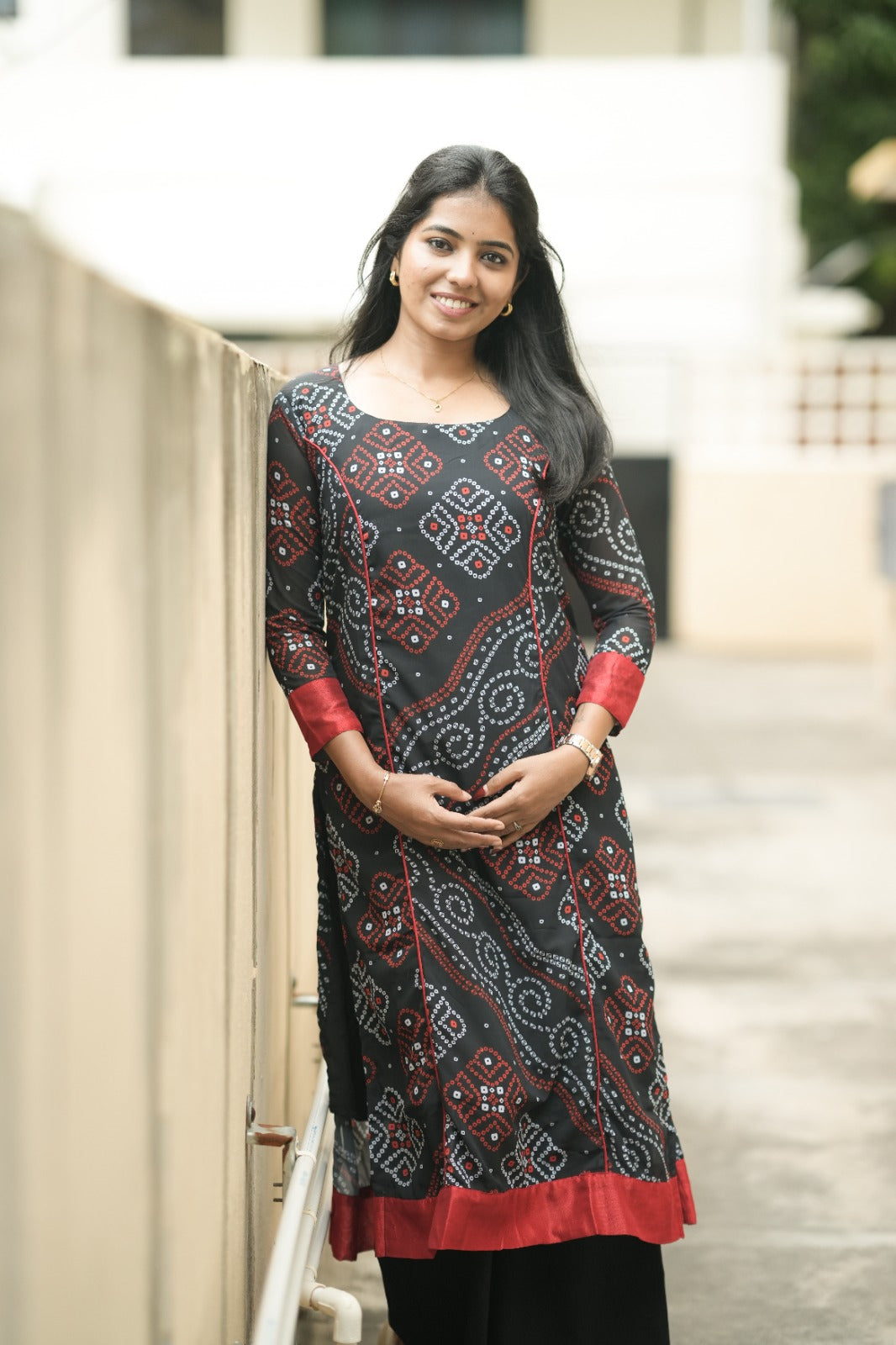 Kiara Bandhani Grace Kurta Set