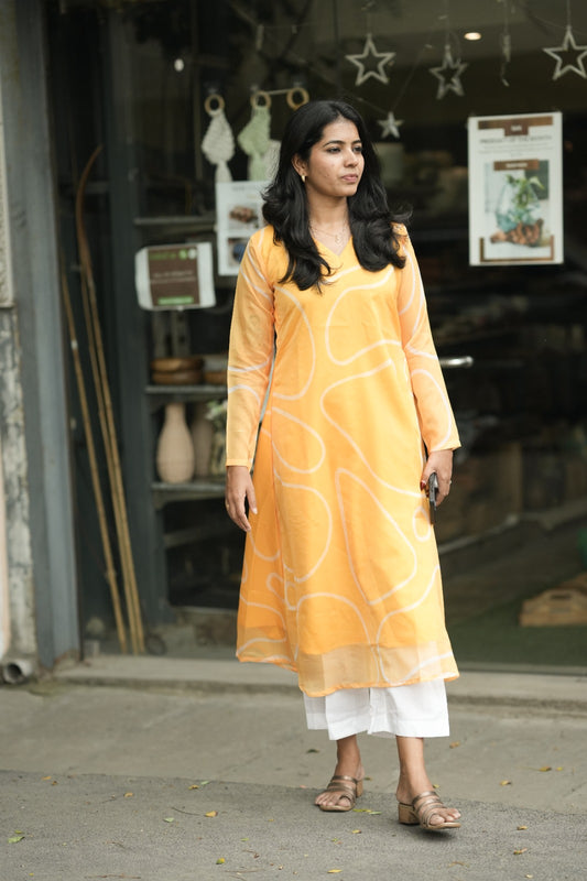 Ziya Sunburst A-Line Kurta