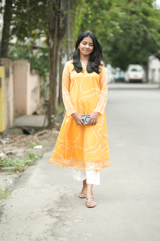 Ziya Sunburst A-Line Kurta