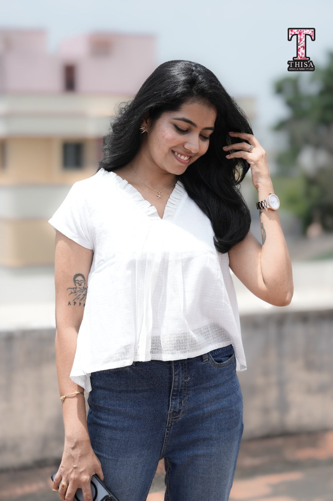 Luna White Edit Top