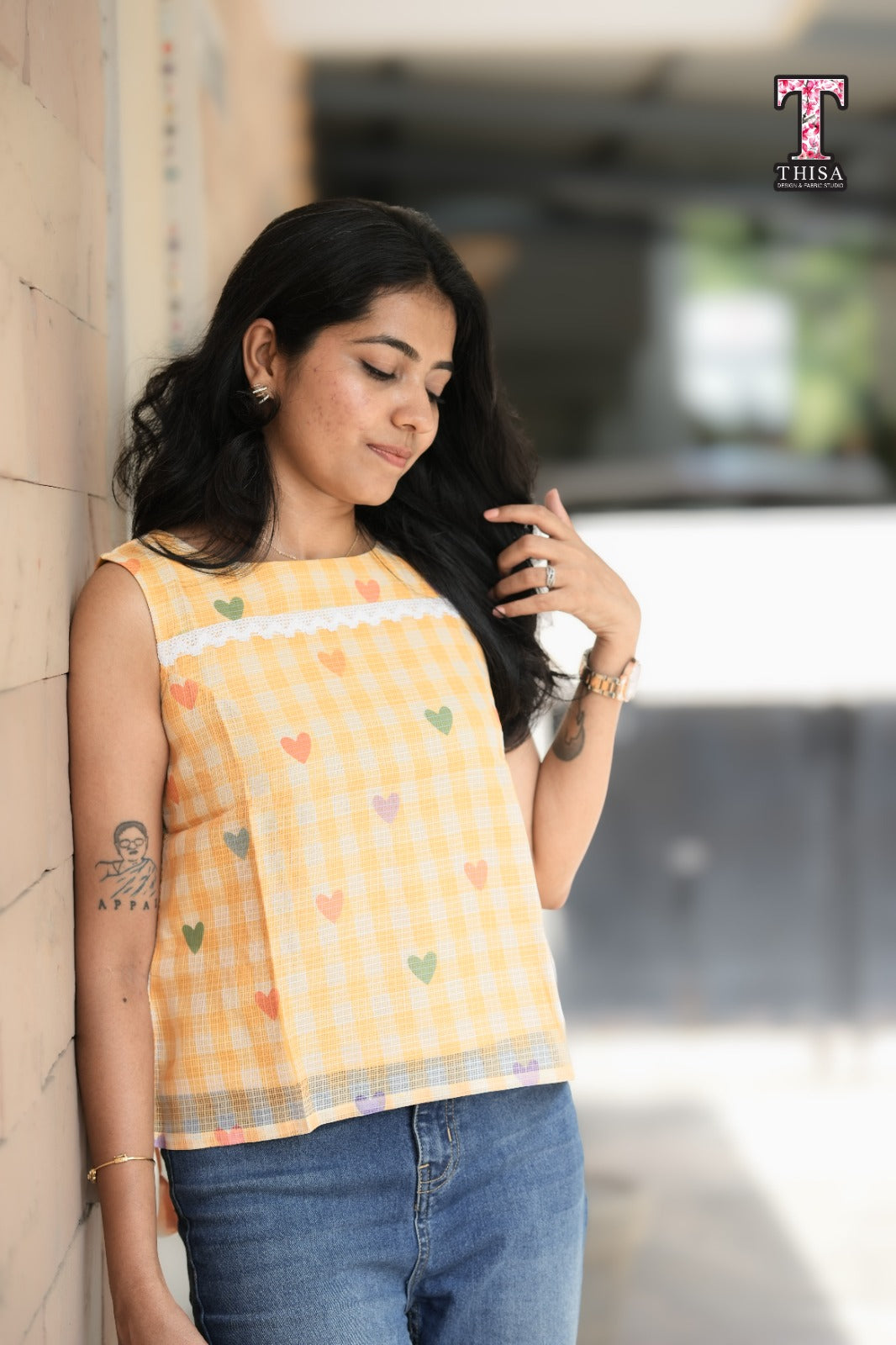 Sunheart Gingham Top