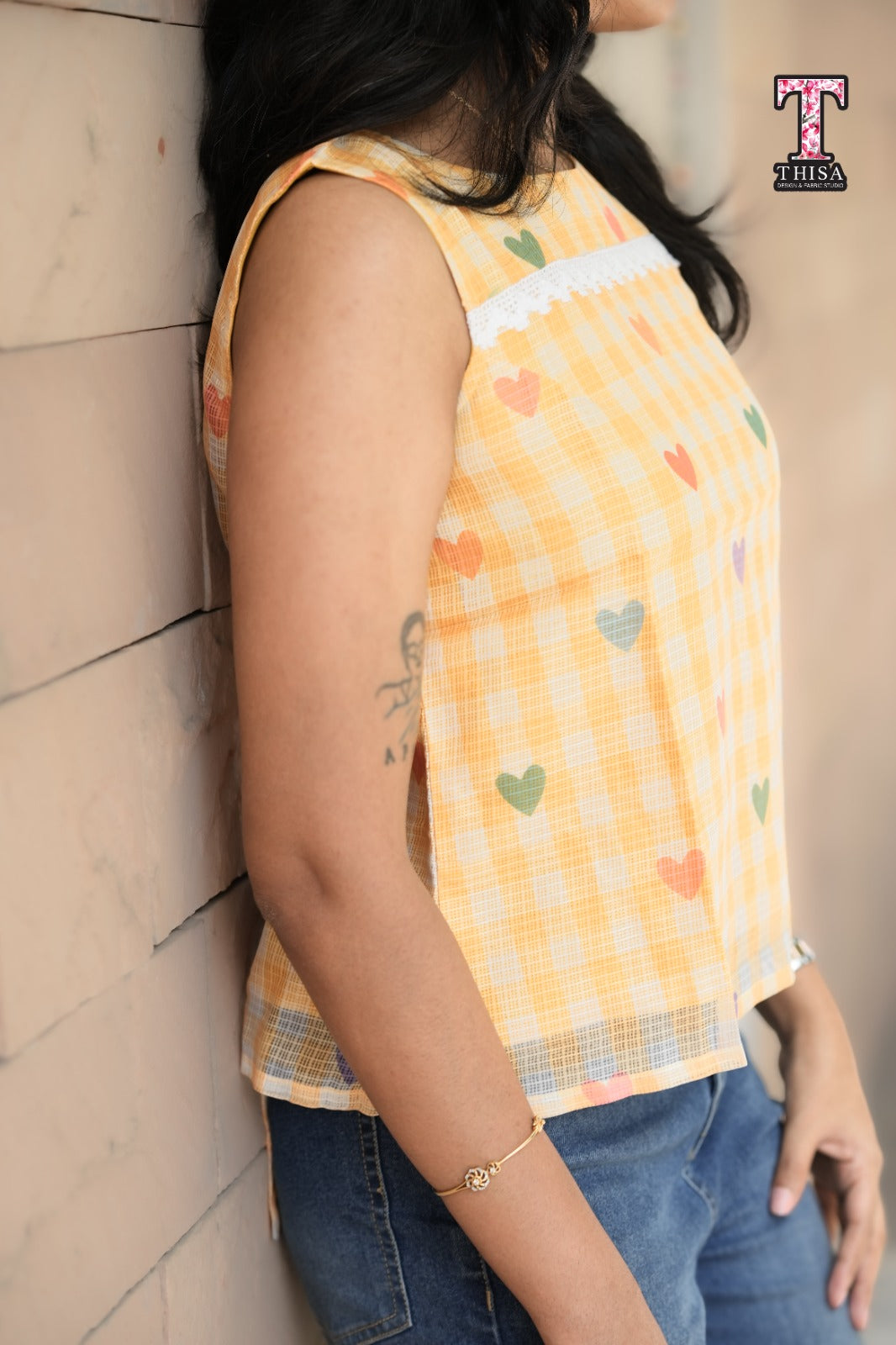 Sunheart Gingham Top