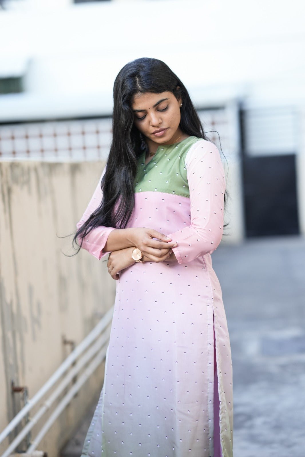 Aaira Blush Meadow Kurta - THISA