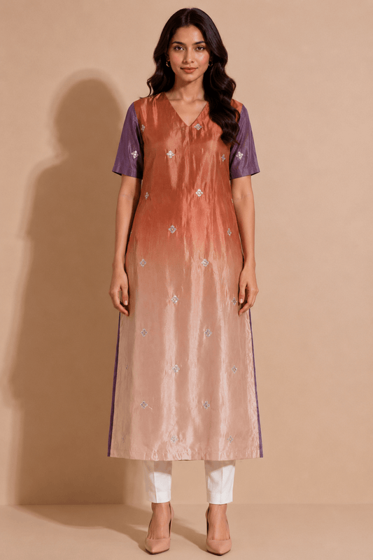 Aira Champagne Dusk Kurta - THISA