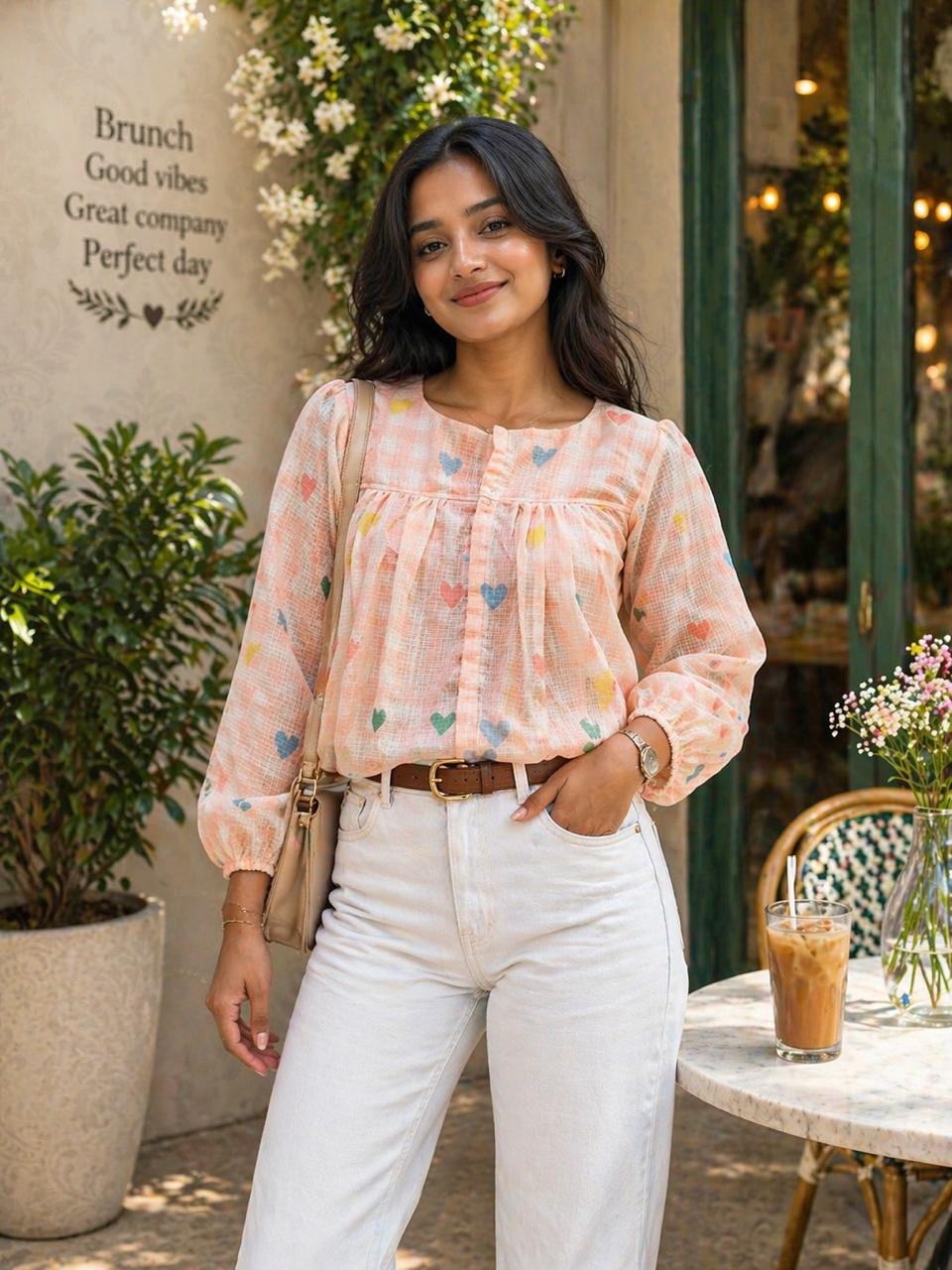Blush Heart Breeze Top - THISA