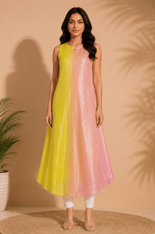 Lina Sorbet Glow Kurta - THISA