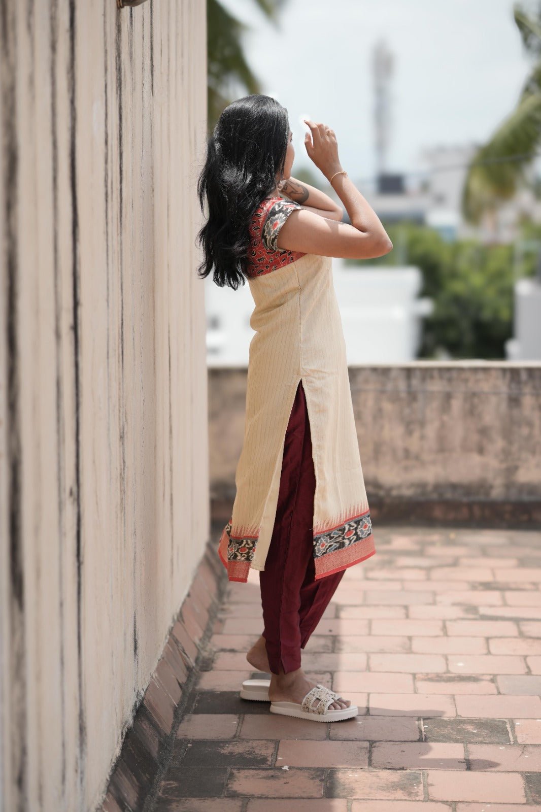 Mithra Ivory Heritage Kurta - THISA