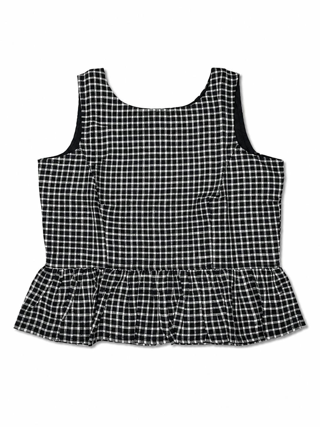 Monochrome Muse Peplum Top - THISA