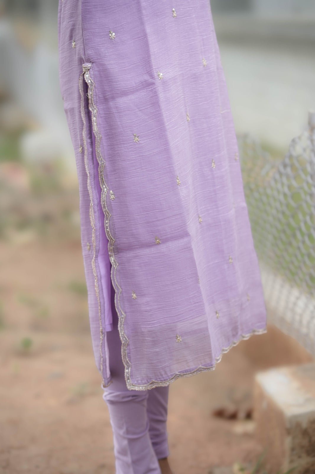Nila - Lavendar Bloom Kurta - THISA