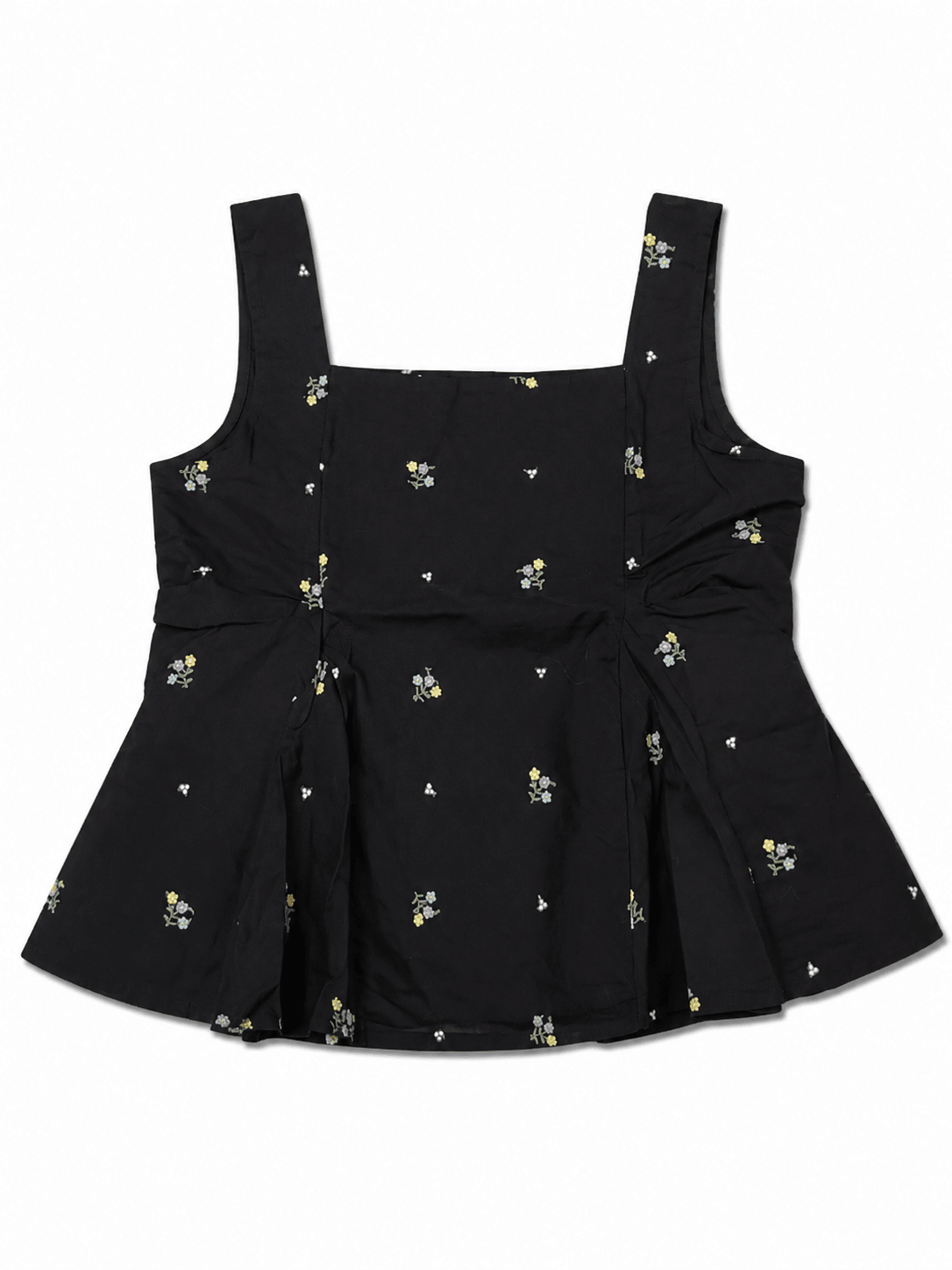 Noir Petal Peplum Top - THISA