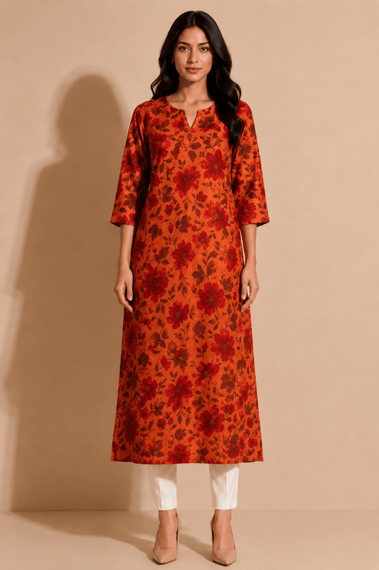 Rhea Autumn Bloom Kurta - THISA