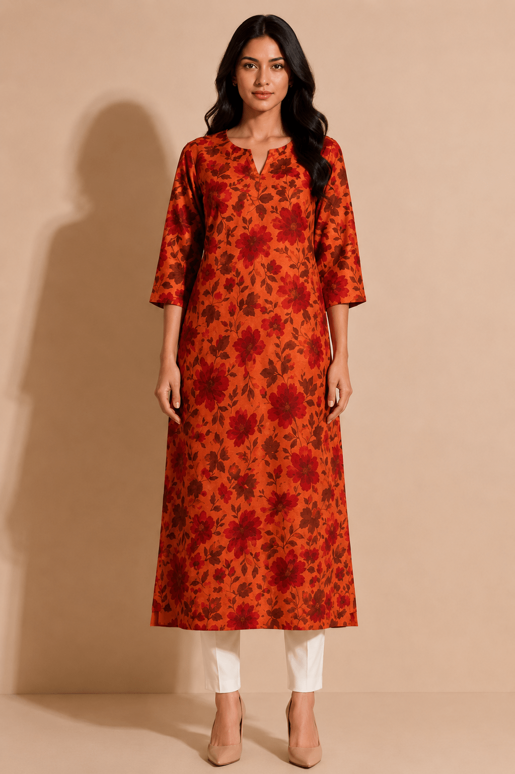 Rhea Autumn Bloom Kurta - THISA