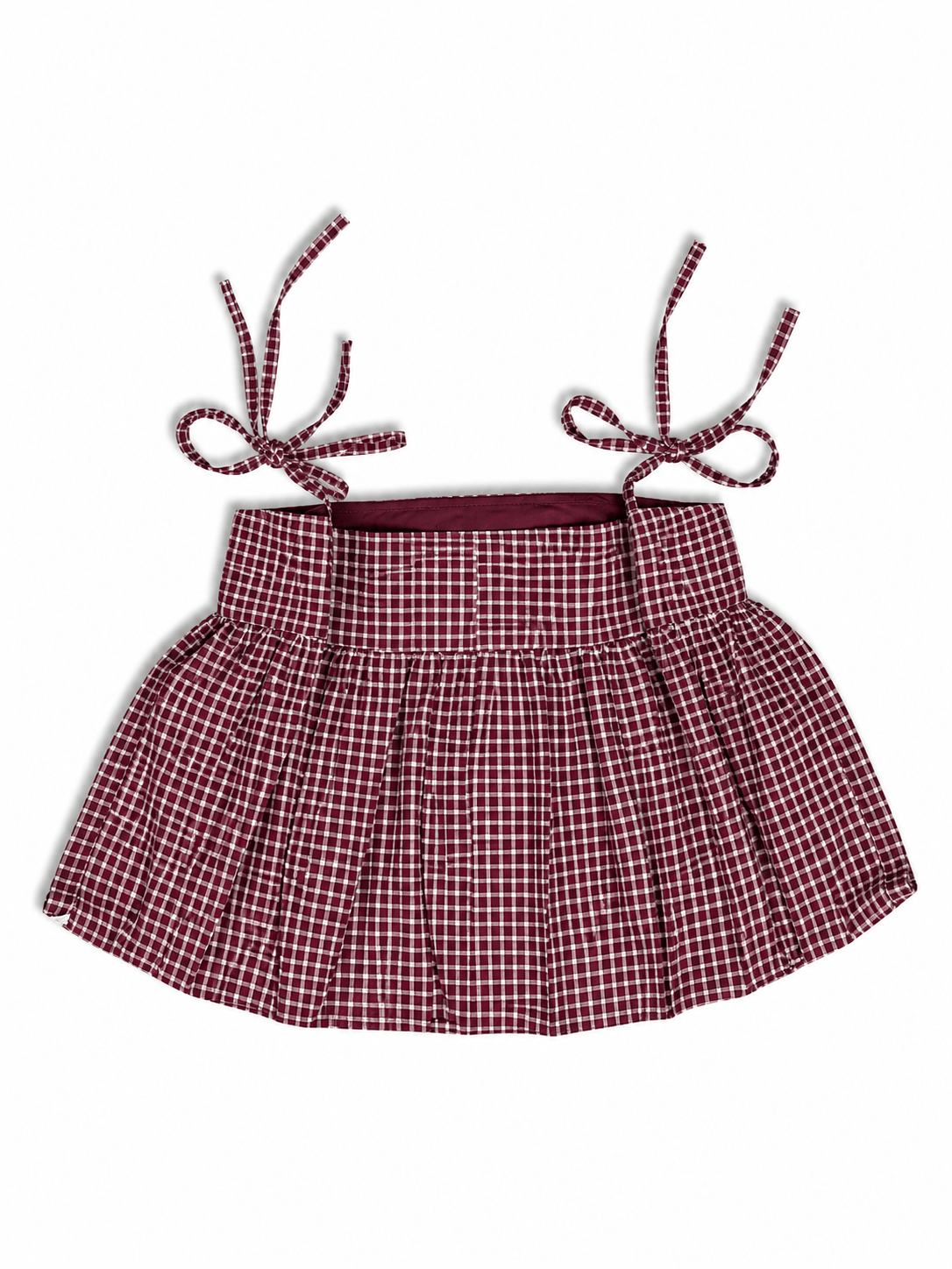 Ruby Gingham Peplum Top - THISA