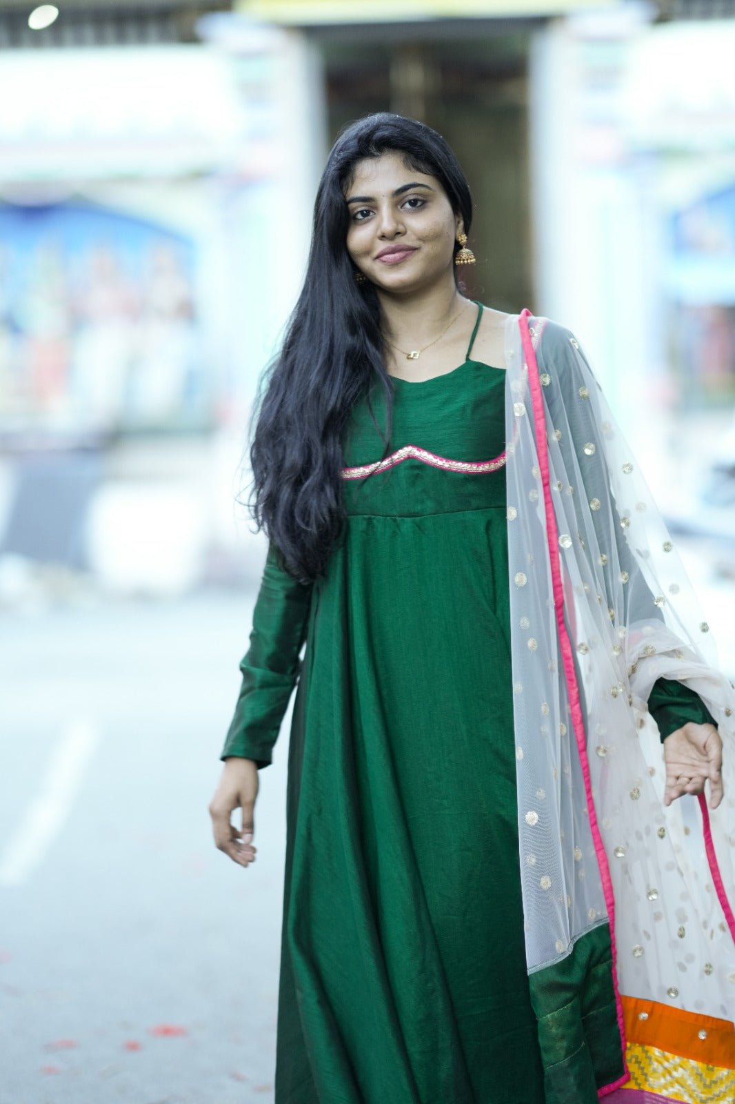 Saara Emerald Anarkali - THISA