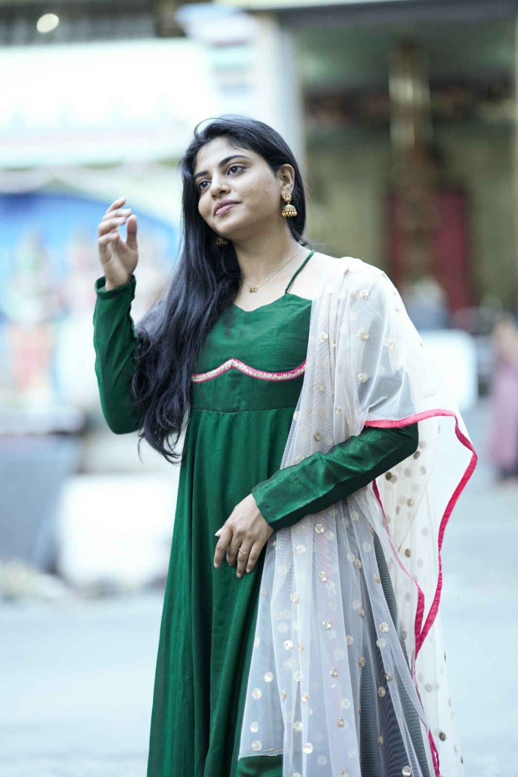 Saara Emerald Anarkali - THISA
