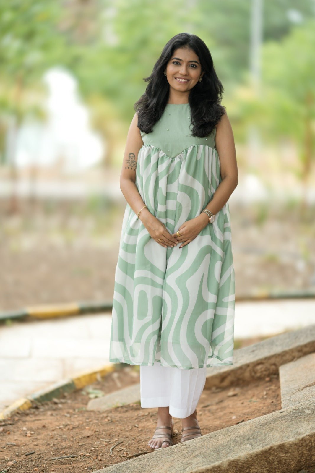 Selina Sage Whisper Dress - THISA