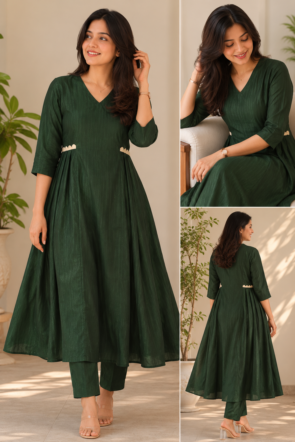 Eshana Emerald Grace Kurta Set