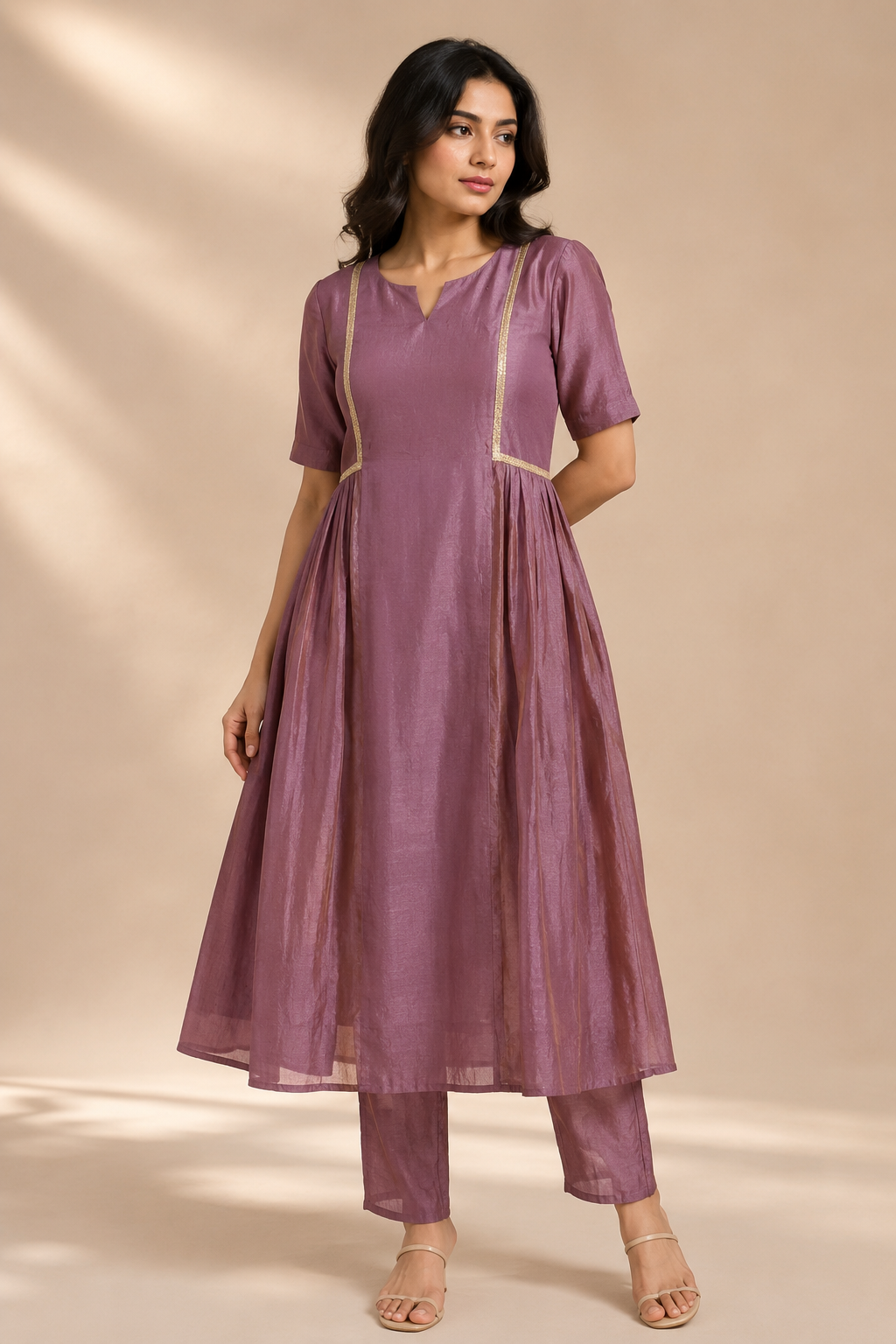 Lekha Mauve Mist Kurta Set