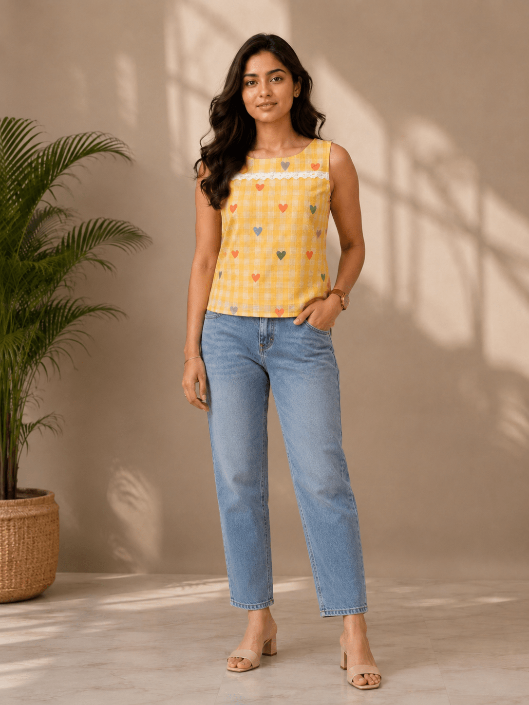 Sunheart Gingham Top - THISA