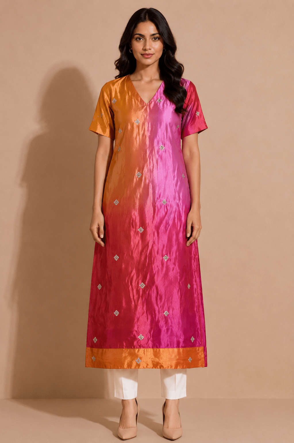 Tara Sunset Bloom Kurta - THISA
