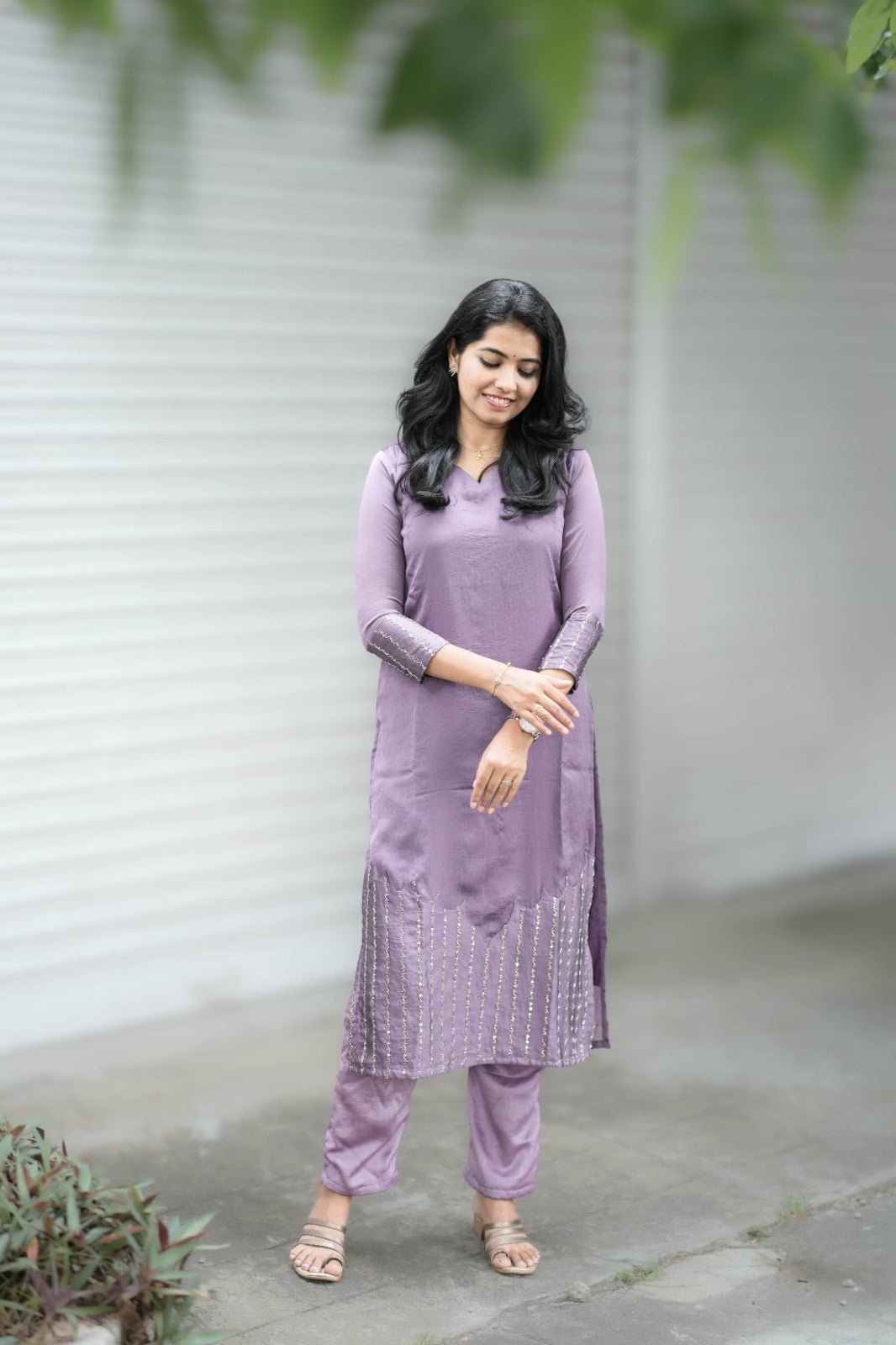 Zara - Dusty Lavendar Kurta - THISA