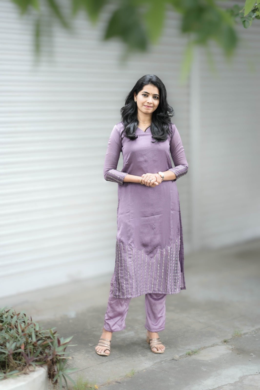 Zara - Dusty Lavendar Kurta - THISA