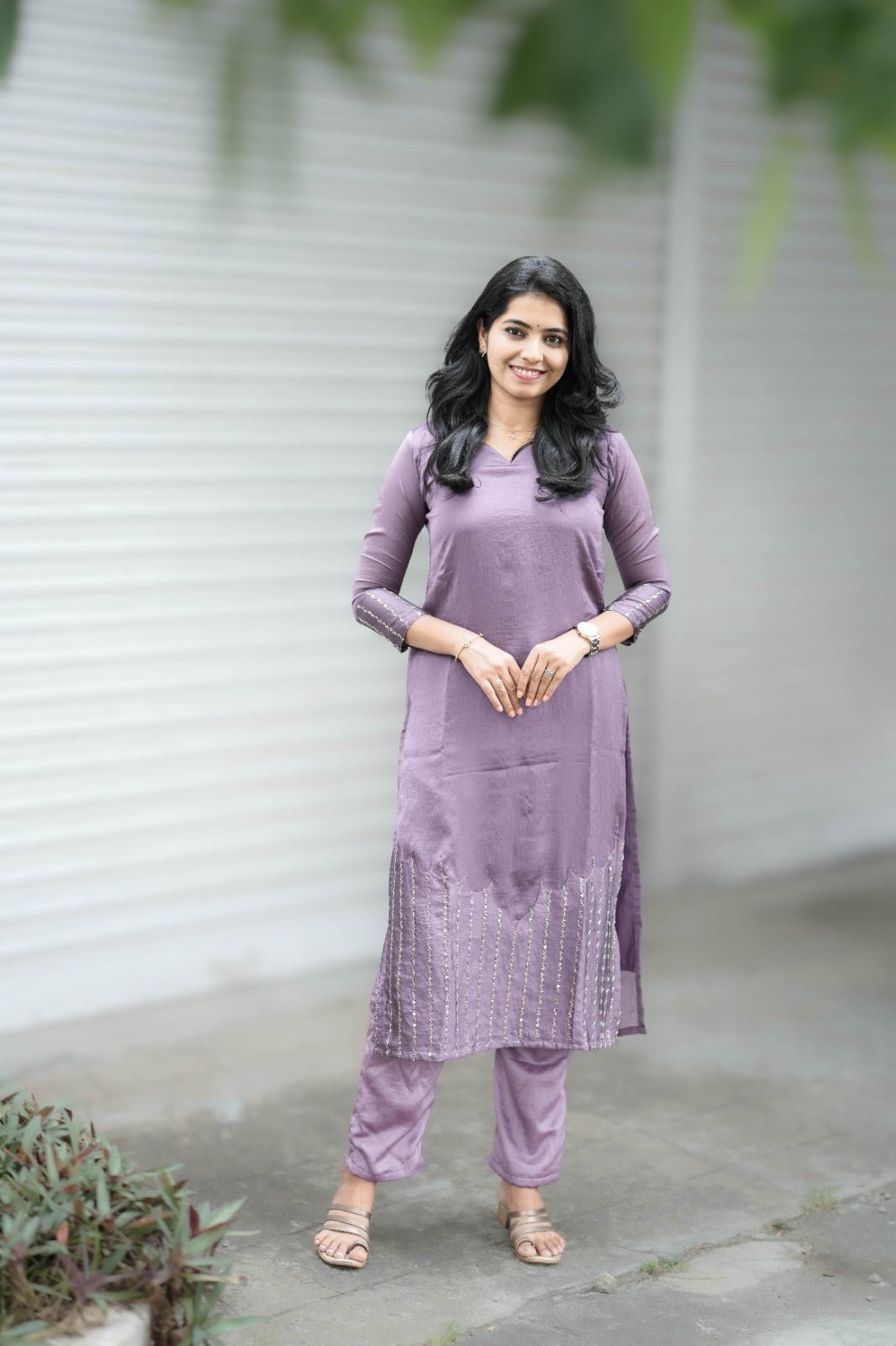 Zara - Dusty Lavendar Kurta - THISA