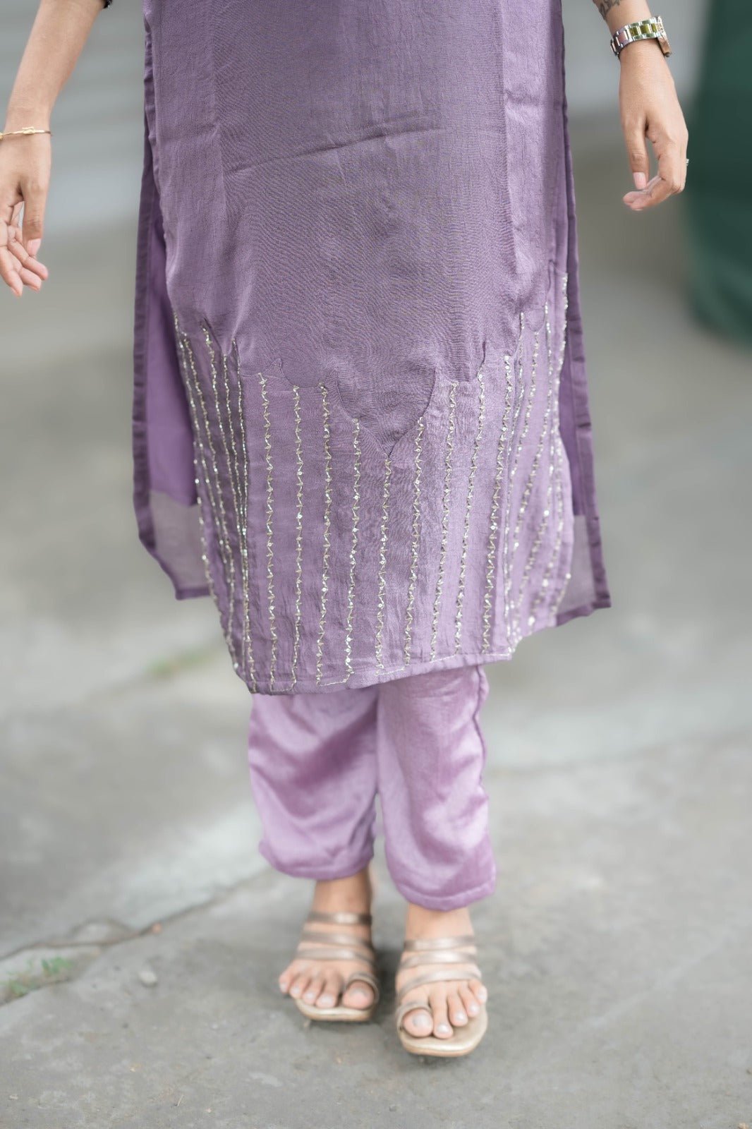 Zara - Dusty Lavendar Kurta - THISA