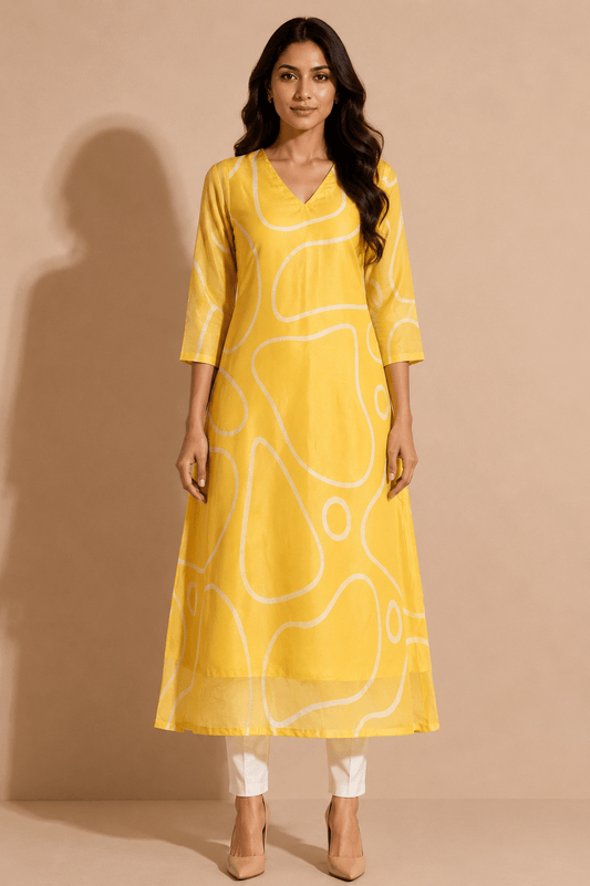 Ziya Sunburst A-Line Kurta - THISA